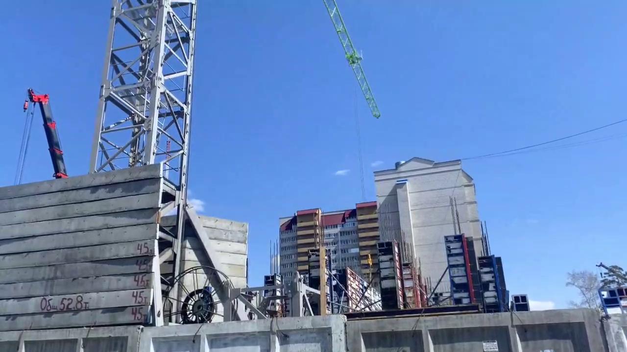 Видеоотчёт по строительству нового ЖК на Кочеткова 56
