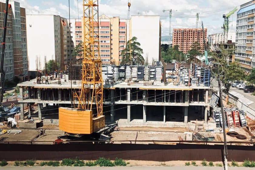 Фотоотчёт по строительству нового ЖК на Богомягкова 101